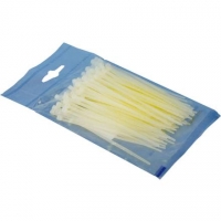 Logilink Cable tie set 100 pcs in polybag length: 150 x2.5 mm White