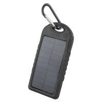 Solar power bank 5000 mAh PB-016 black